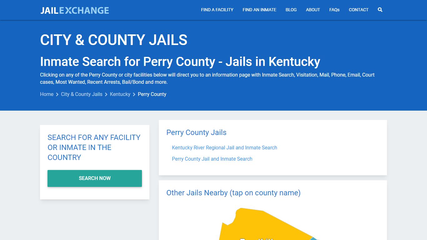 Inmate Search for Perry County | Jails in Kentucky - Jail Exchange
